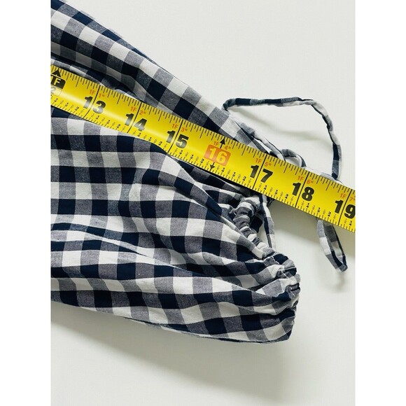 Lovers + Friends Get Lost Gingham Off Shoulder Mini Picnic Dress Womens Medium - Picture 16 of 16